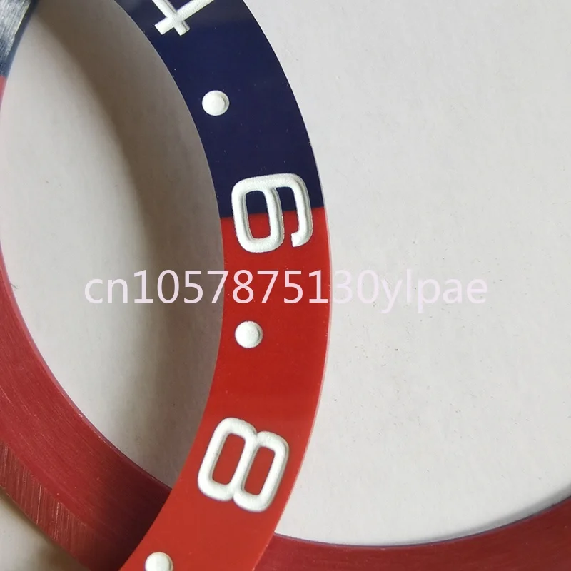 Ceramic Bezel Inserts for REX GMT 126710 Master Luxury Pepsi Blue Red Watch Accessories 38mm Ring