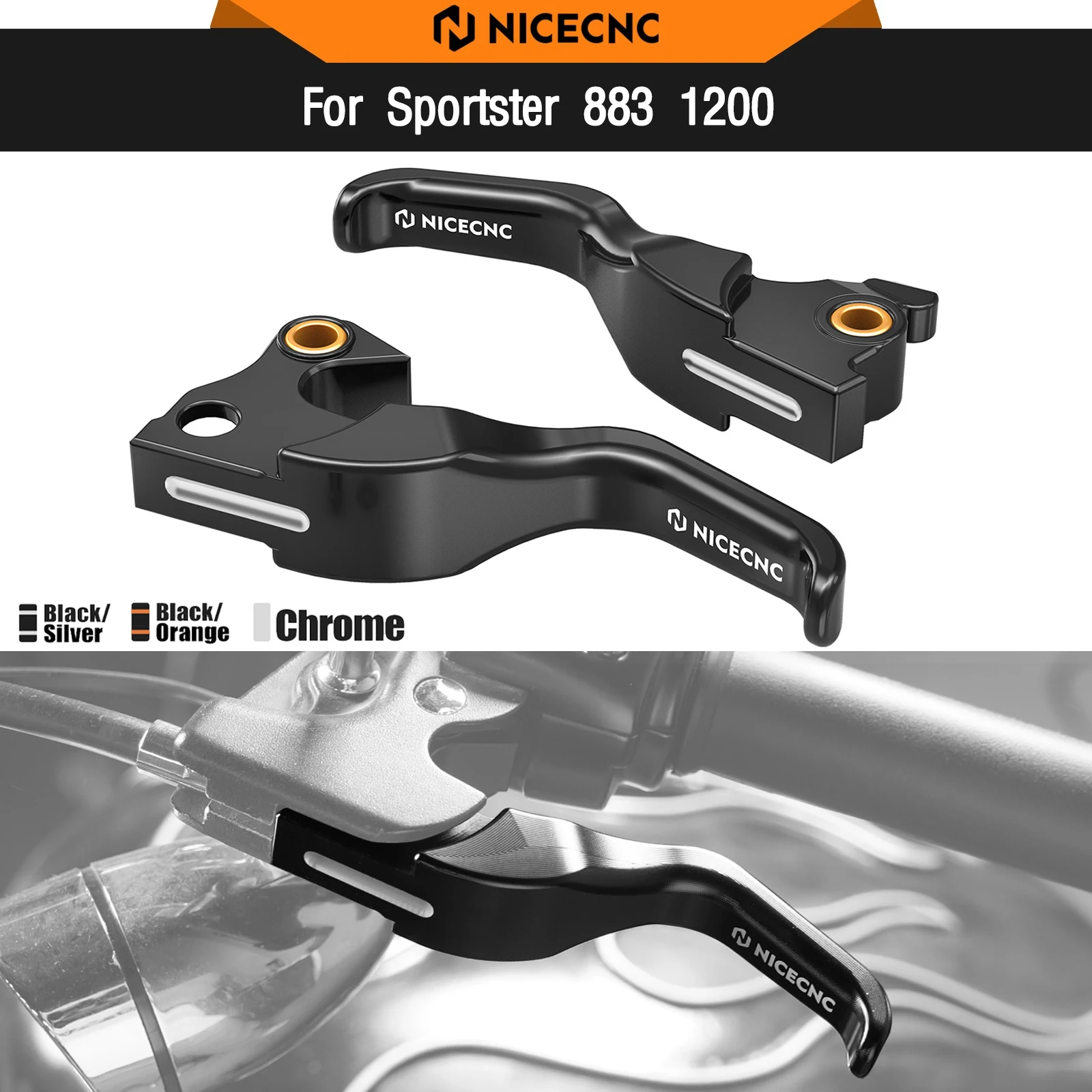 Para harley sportster 883 super baixo xl883l 2014-2020 alavancas de freio curto embreagem sportster 1200 personalizado xl1200c xl883n xl1200ns