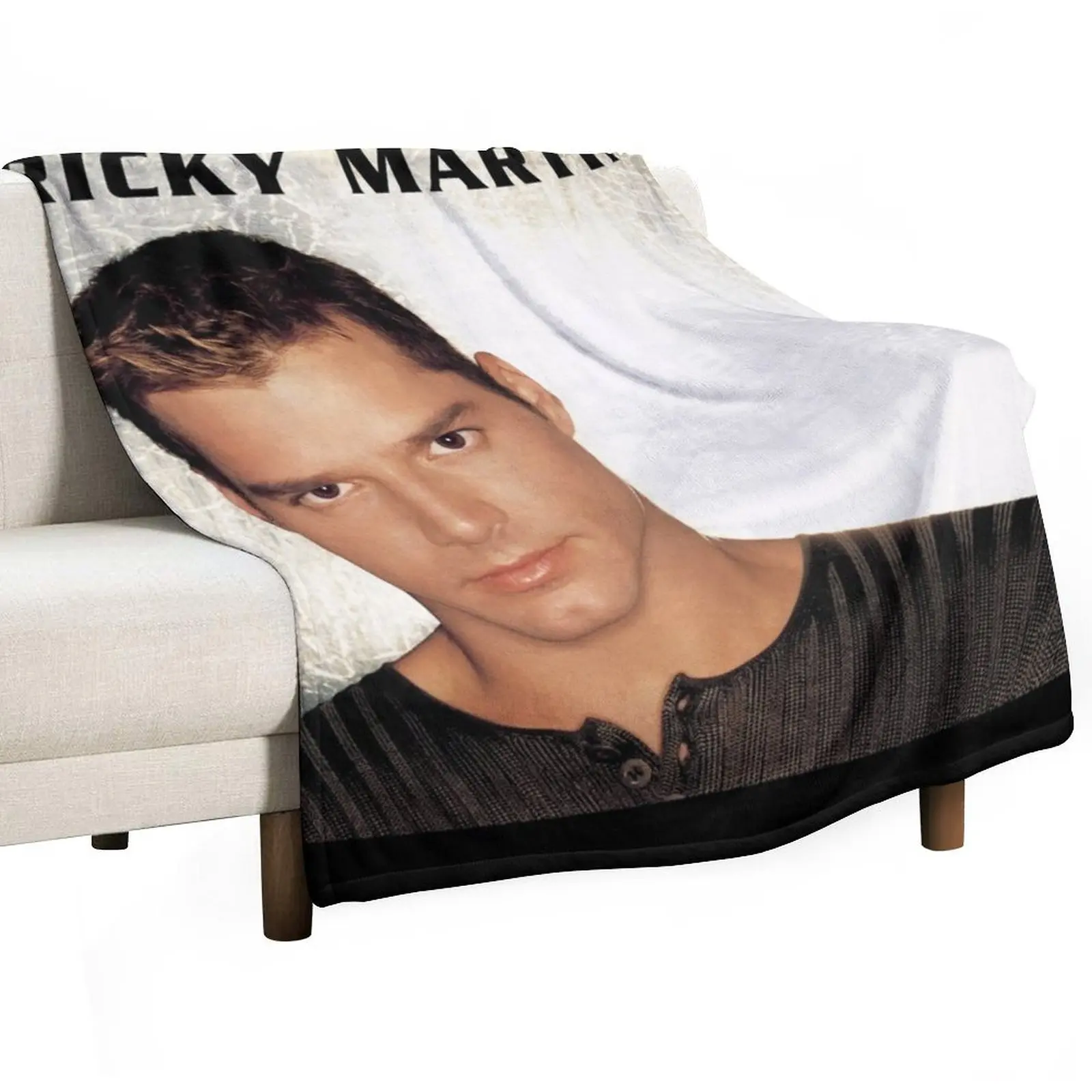 Couverture décorative multi-usages Ricky Martin, couvertures de lit, hairile