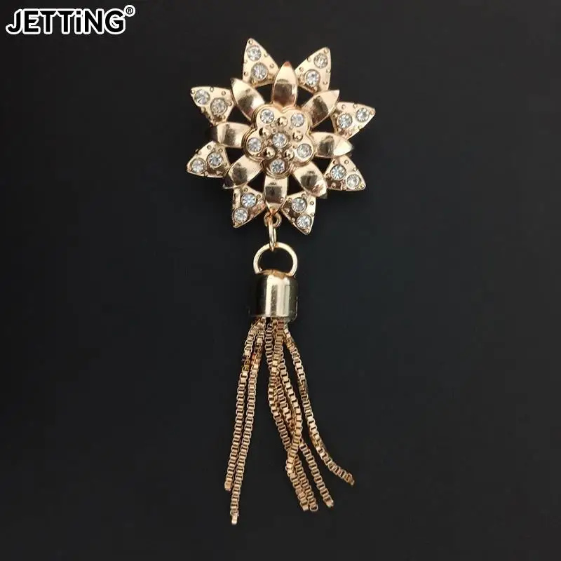 Exquisite Metal Cute Deer Clasp Buckle Buckles Bag Purse Hat Decor With Tassel Hardware DIY Leather Craft Accessories Golden