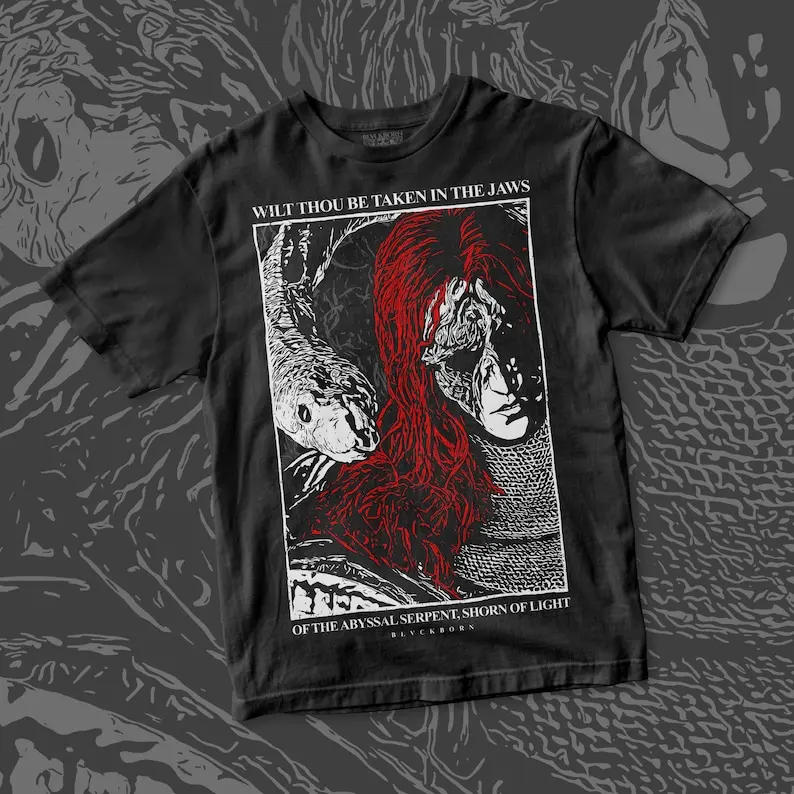 The Abyssal Serpent cotton shirt