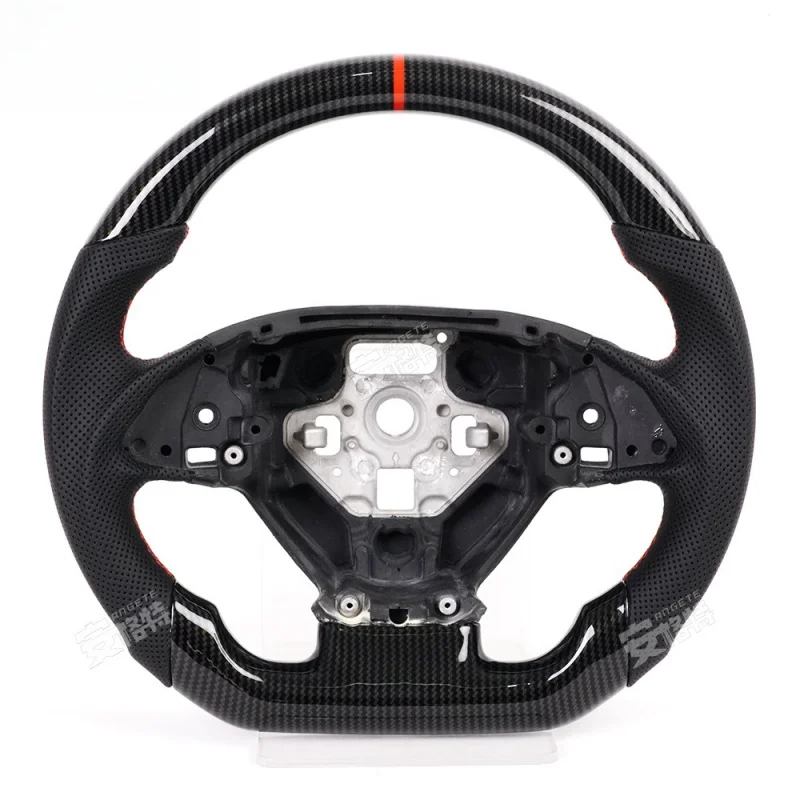 For Chevrolet Corvette C7 2014-2018 car steering wheel modification with peach wood carbon fiber pattern For sports car