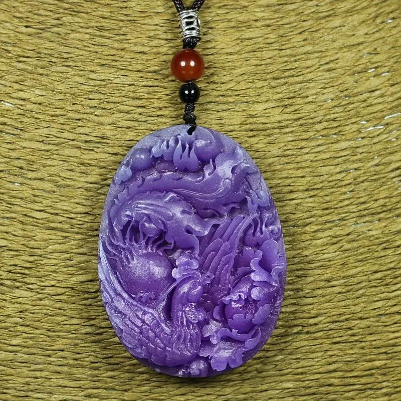 Violet Phoenix Play Peony Pendant Men's and Women's Pendant