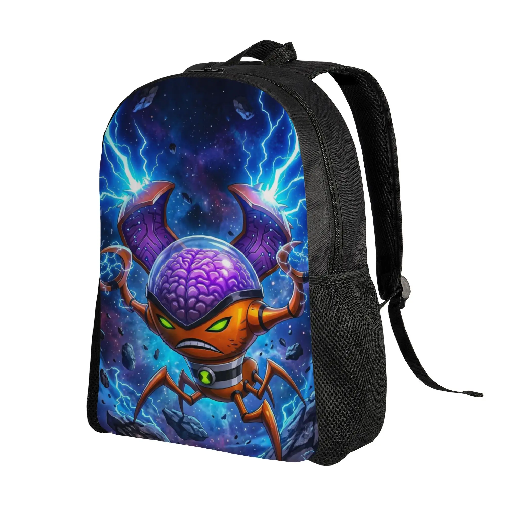 Back to school season Brain Alien Orange Spider Psychic Bookbag  Students Portable Backpack