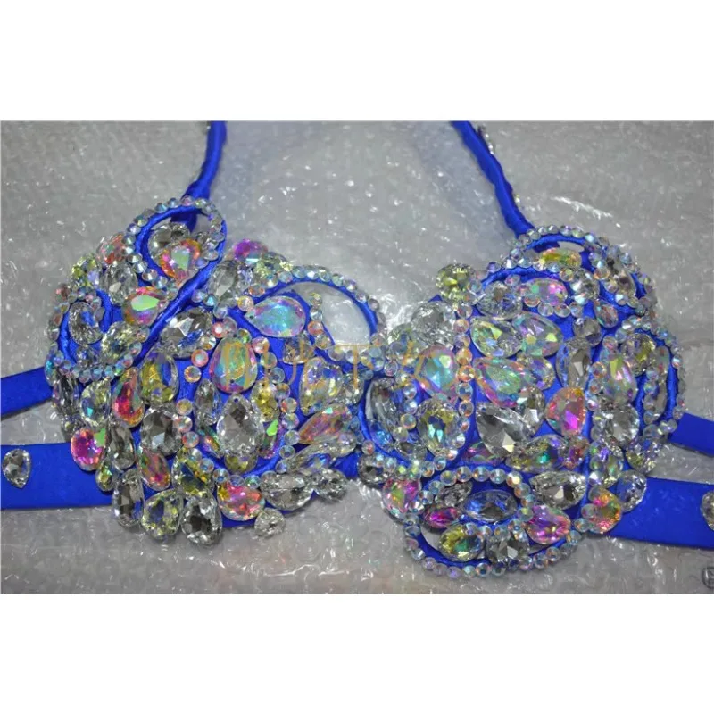 Customized Belly Dance Bra Top DIY Bare Waist Cover Egypt Cup Performance Dress Bellydance Costume Dancewear Long Dress Robe