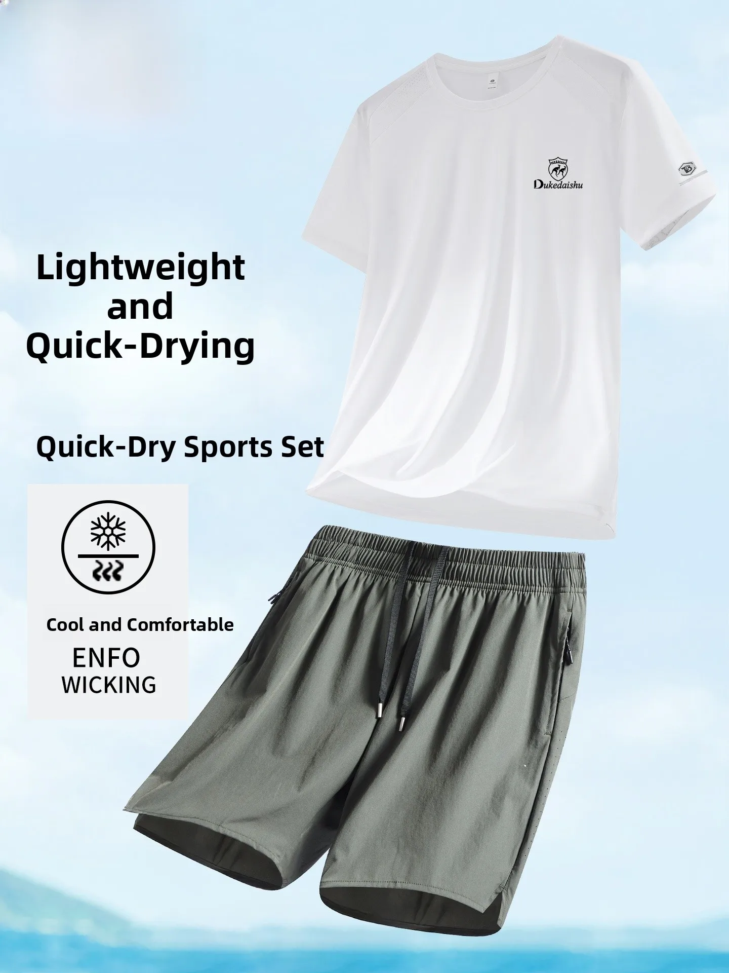 

Lightweight Qui-Dry Ice Silk Gymnastics Sports Suit for Men ort Sve orts Set Running Fitn Clothes Summer Casual