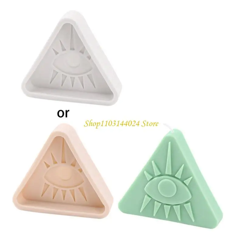 N5KE All-Seeing Eye Pattern for Triangle Silicone Mold for Evil Eye Resin Mold for Cr