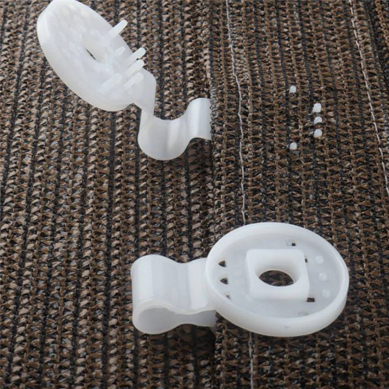 

B28C-зажим для ткани, солнцезащитная сетка, фиксированный зажим для наружного сада, сельскохозяйственная сетка с защитой от птиц, сетчатая пряжка, прочная (200 шт.), Whi