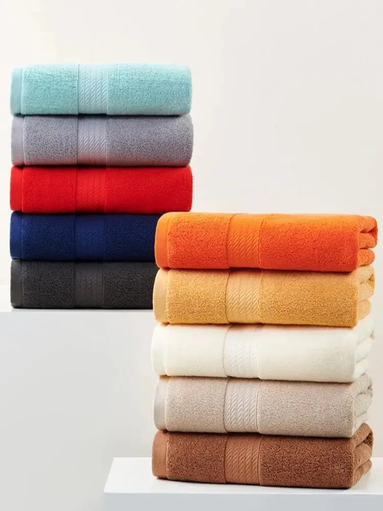 1/2/4 STUKS 50x100 cm Katoenen Handdoeken Bad Gezicht Hand Grote Cover sneldrogende Absorberende Washandjes Handdoeken Voor Badkamer hoa Serviettes - afbeelding 2