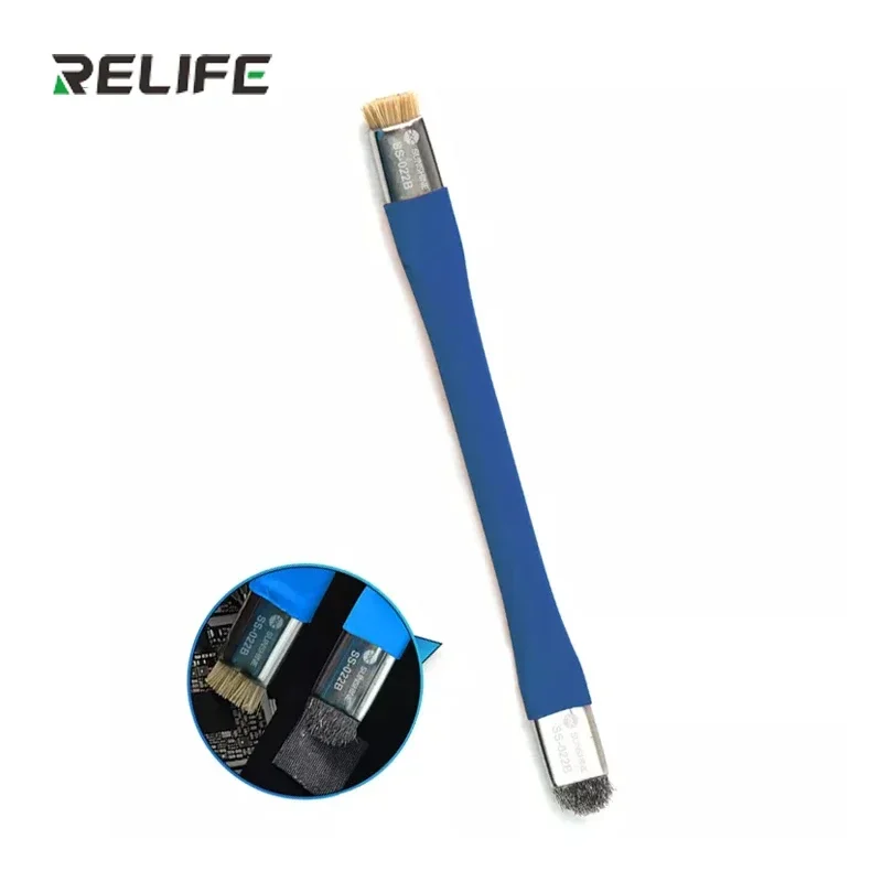 SUNSHINE SS-022B Safe Brush Anti-Static Motherboard PCB Cleaning Brush for Mobile Phone Repair Tools Kit Double Head Convenience