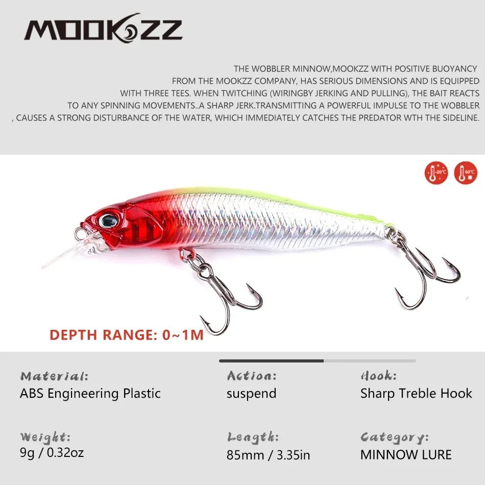 Suspend Fishing Lure  85MMM 9G swimbait