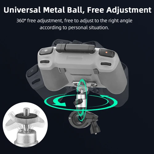 Imagen 2 del producto RC RC2 Control remoto soporte para bicicleta barra montaje manual bicicleta soporte para teléfono móvil Clip RC soporte para DJI Mini 3 4 Pro Drone accesorio
