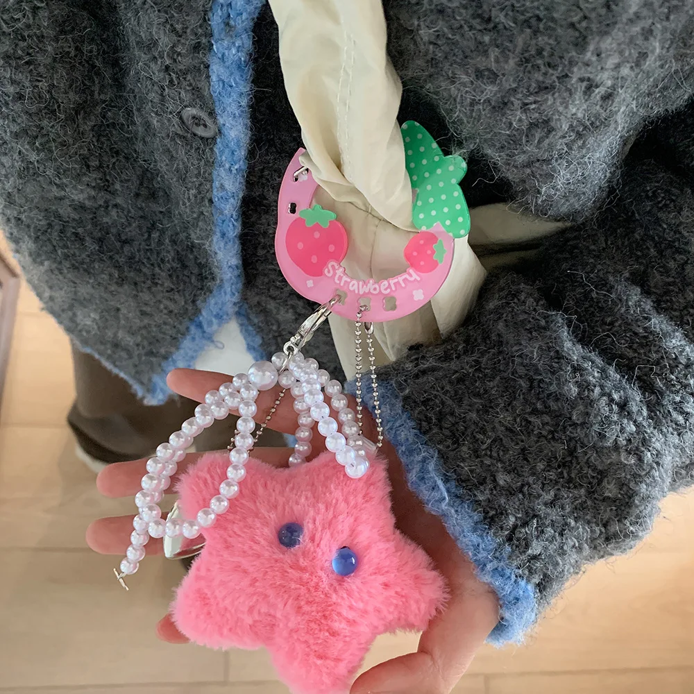 

Colorful Acrylic Pendant Handbook Portable Decoration Keychain Charm Bag Buckle Backpack Accessories for Everyday Use