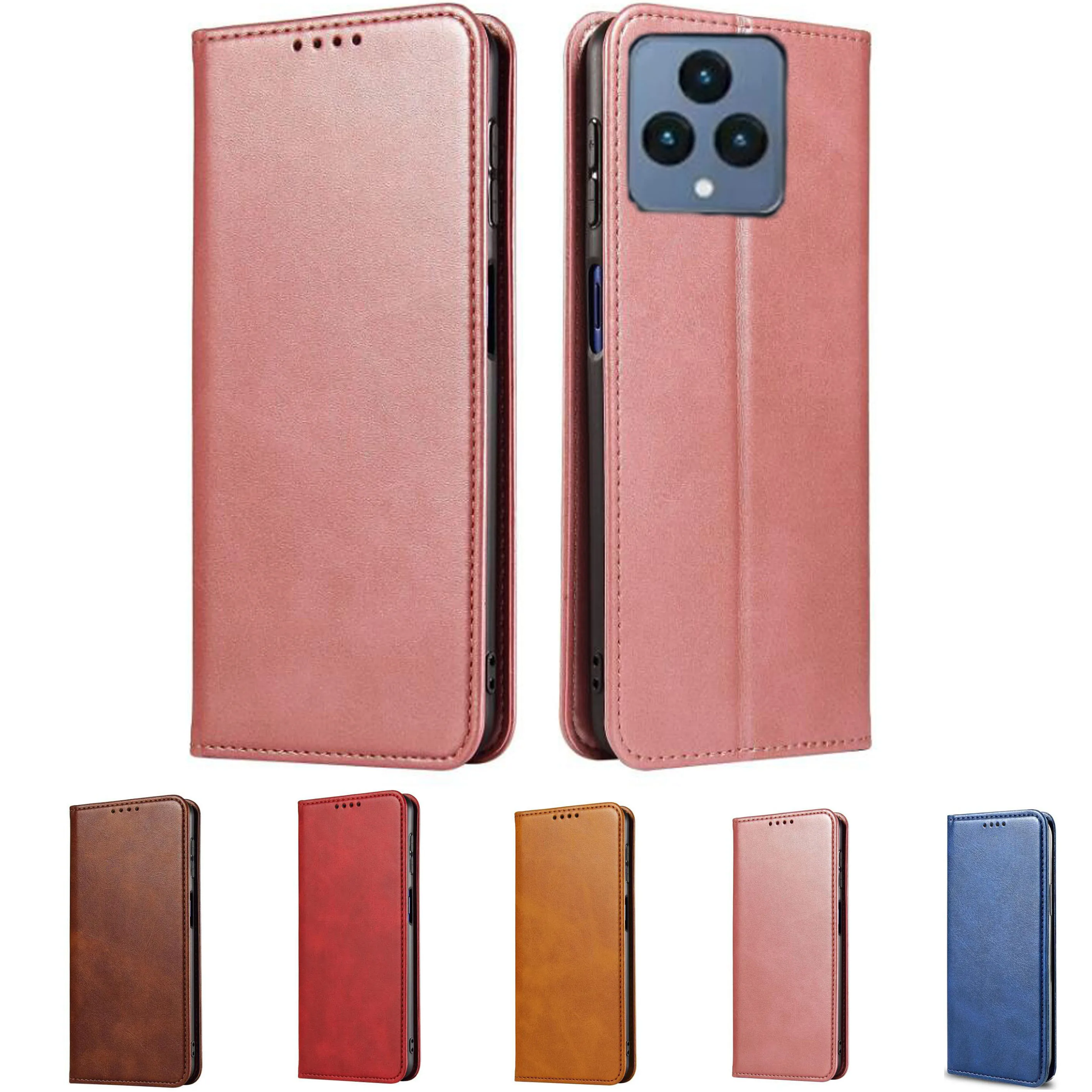 Leather Case Wallet Cover For T-Mobile Revvl 6 T Phone Revvl 6x 5G Revvl6 Etui Stand Coque Flip Phone Protect Cases