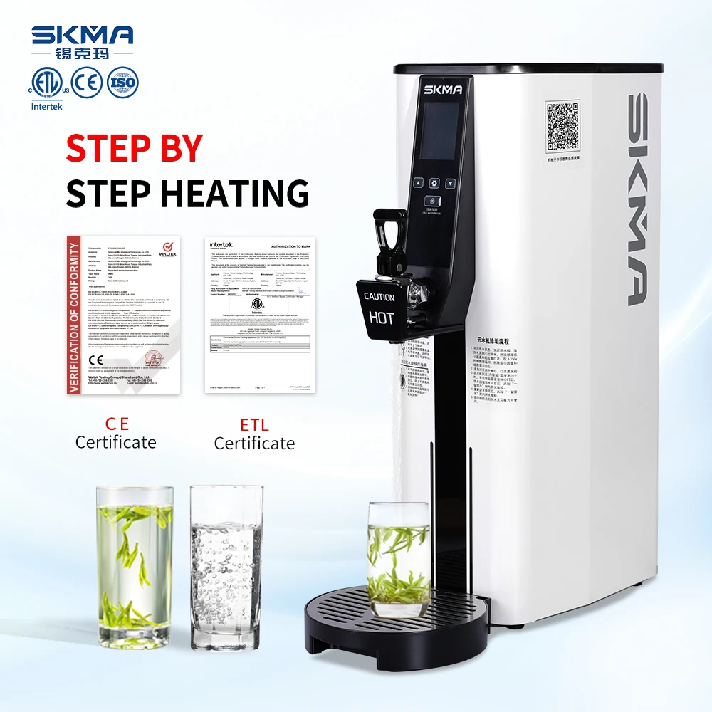 Automatic Portable 15L Stainless Steel Motorized Hot Water Dispenser & Instant Boiler for Commercial Beverage Use