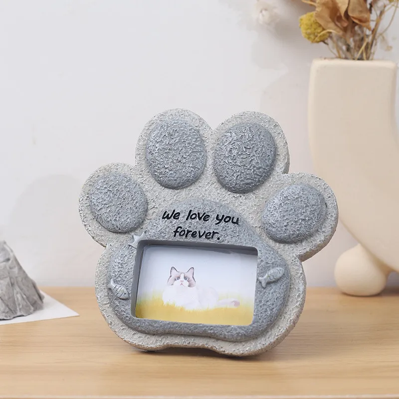 Pet Dog Tombstone Creative Resin Simulation Memorial Stone Cat Tombstone Small Animal Sacrifice Monument Handicraft Ornaments