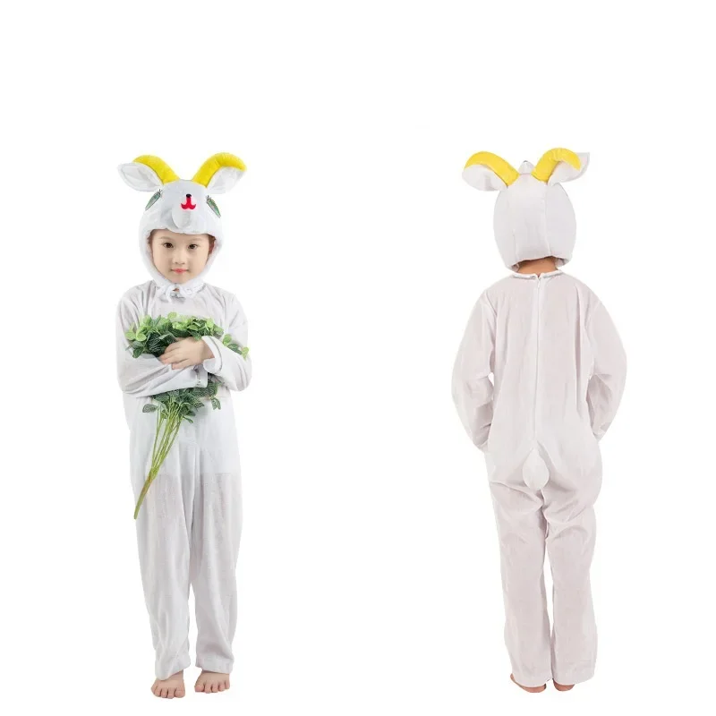 Children's Cartoon Animal Cosplay Costumes Cute Lamb Children's Animal Performance Costume Halloween Party Cosplay Jumpsuit