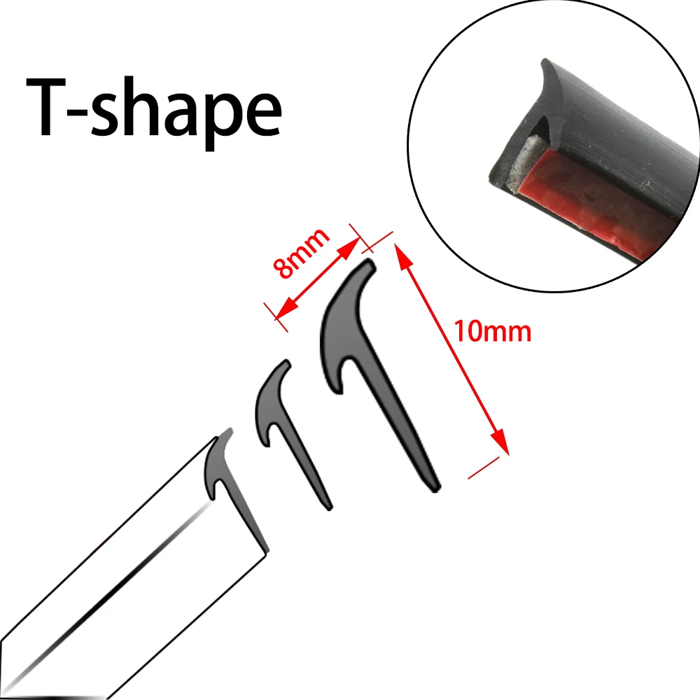  For BMW 1 3 5 6 7 X1 X3 X5 X6 Z E81 E83 E87 E60 E61 E70 E71 E90 E91 F10 F20 F30 4m T-Type Car Seal Strip Headlight Bumper Skirt - view 2