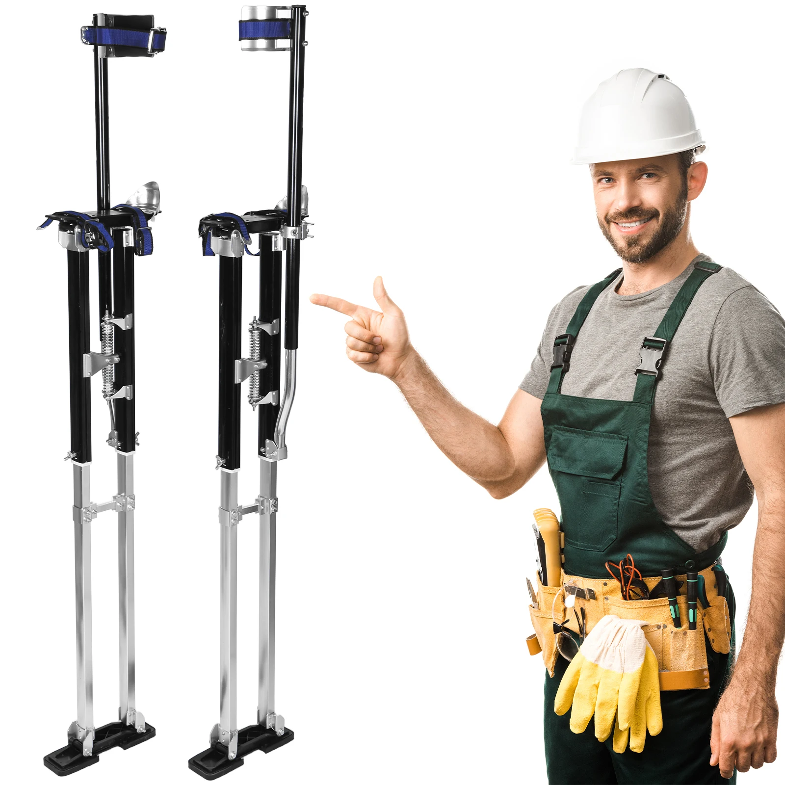 

Регулируемые по высоте ходули для гипсокартона 48-60 дюймов, инструменты для маляров и отделочных работ, для работы с потолками, гипсокартоном, нанесения ленты, для парадных костюмов