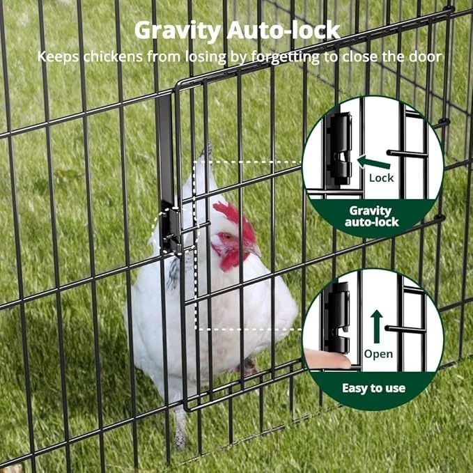 Small farmed poultry 71-inch wire chicken cage is convenient and easy to install. Anti-weasel and mouse chicken cage