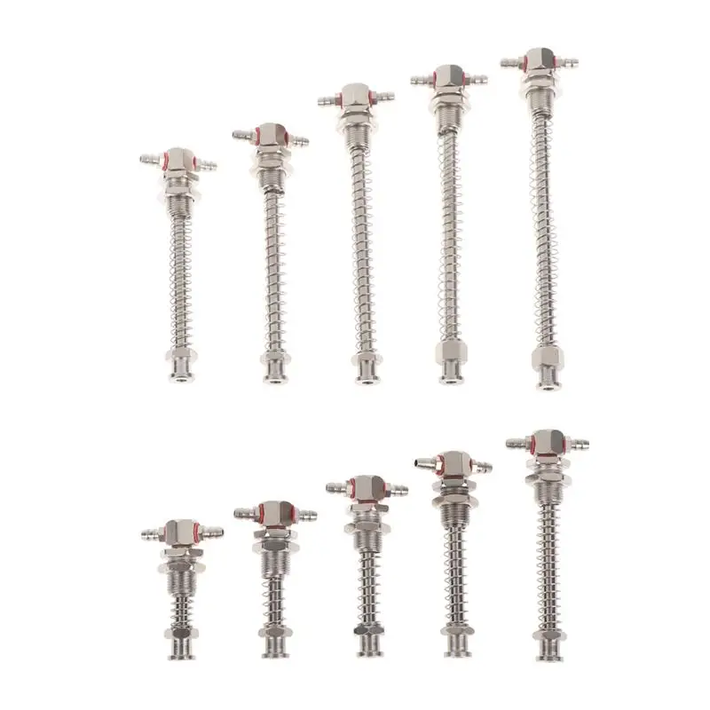 (Ce14)Robotic Arm Accessory Industrial Vacuum Small Head Suction Cups M12/M10 T-shaped External Spring Buffer Sucker Rod