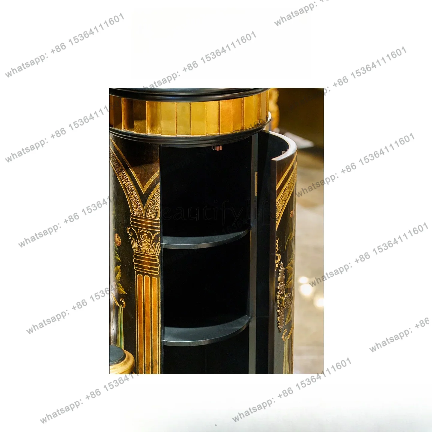 HOT American retro solid wood flower stand corner storage rack floor flower pot stand C2004