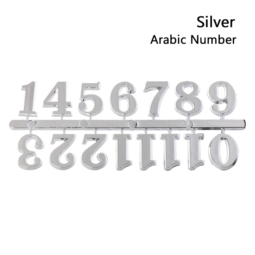 1 Set DIY Repair Tools Digital Roman Numerals Quartz Clock Parts Clock Numerals Accessories Arabic Number