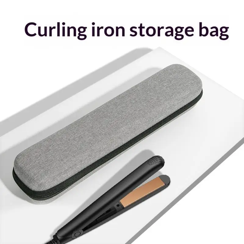 Multifunctional Hair Straightener Storage Bag Heat Insulated Pouch for Curling Irons Hair Rollers Charger Cord Travel Organizer