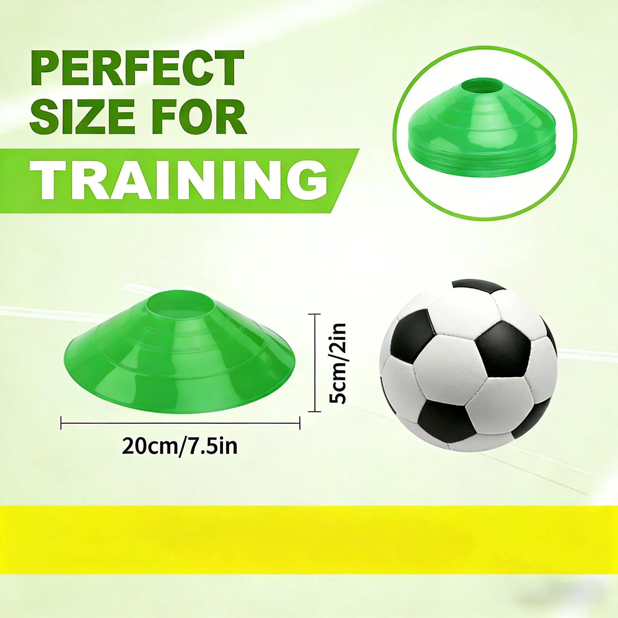 5 Buah Pelat Kerucut Sepak Bol - Football Training Cone ulasan dan harga