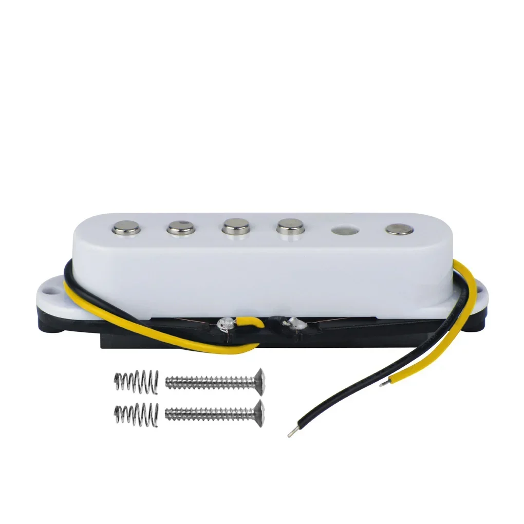 Set of 3pcs White Double track & Single Coil & Humbucker Pickup Ceramic Neck /Middle/Bridge Pickup for Electric Guitar Parts