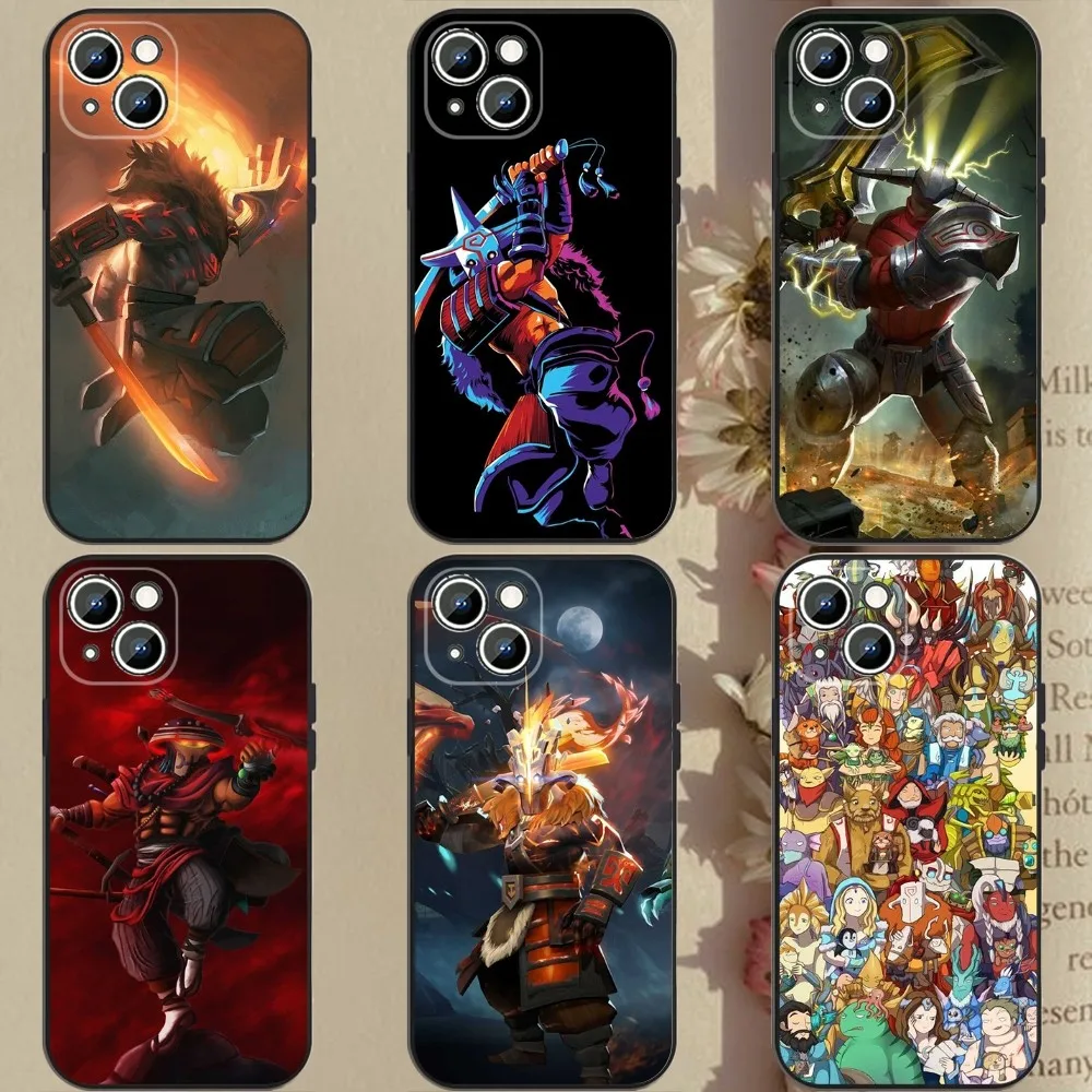 

D-Dota 2 Phone Case Phone Case For Apple iPhone 15,14,13,12,11,XS,XR,X,8,7,Pro,Max,Plus,mini Silicone Black Cover