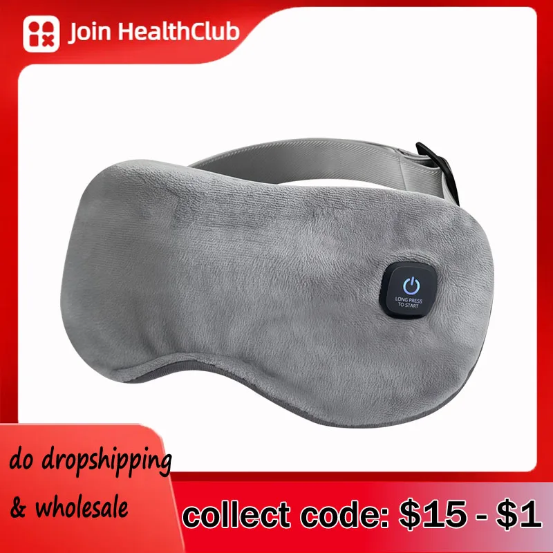 

Cordless Heated Eye Mask - 3 Levels Hot Compress, Intelligent Timing Electric Mask for Dry Eyes Relief & Sleeping