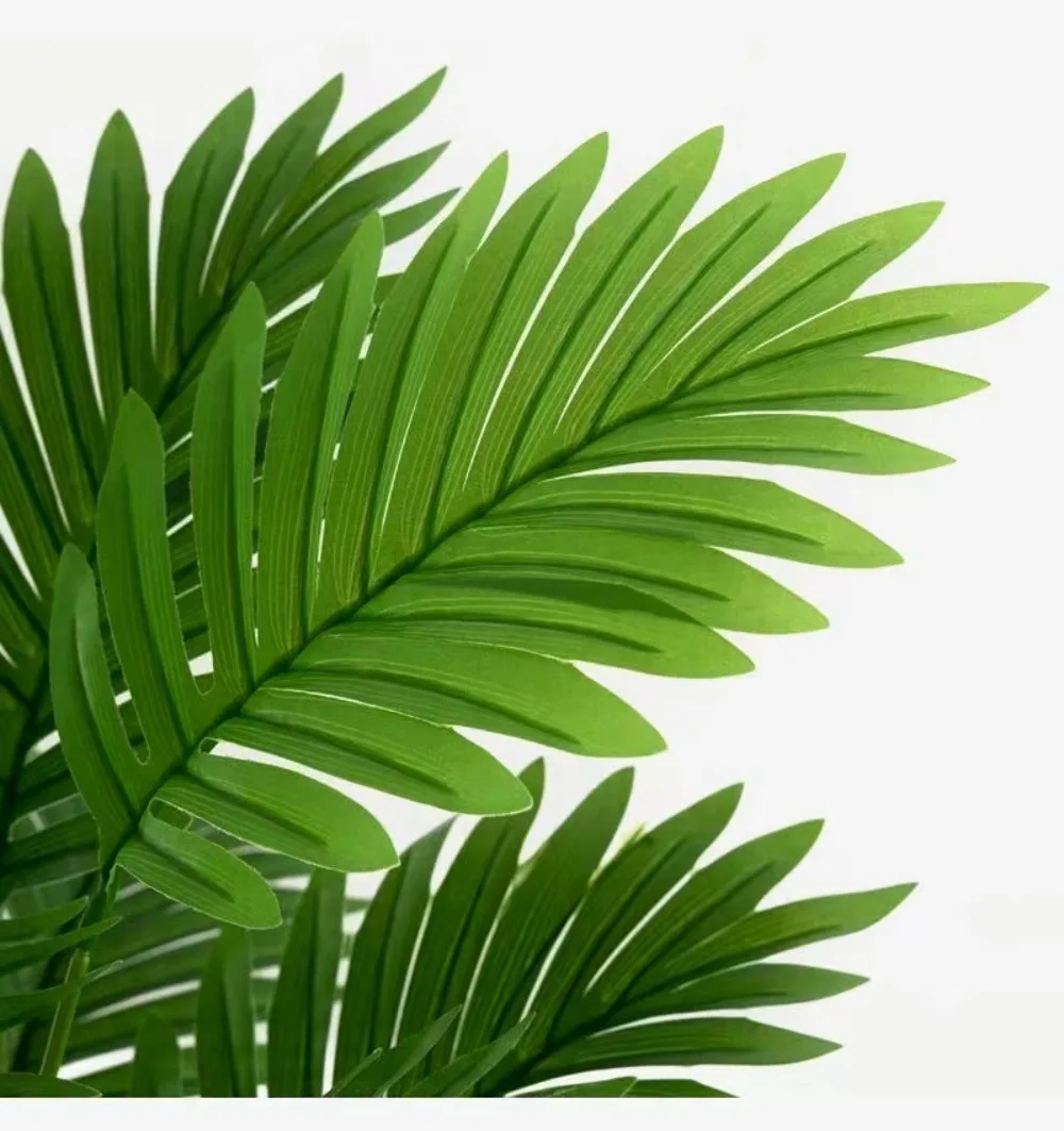 70–120 cm großer künstlicher Palme, tropische grüne Blätter, künstliche Pflanzen, Kunststoff-Monstera-Kunstbaumzweig für Zuhause, Küche, Dekoration – Detail 7