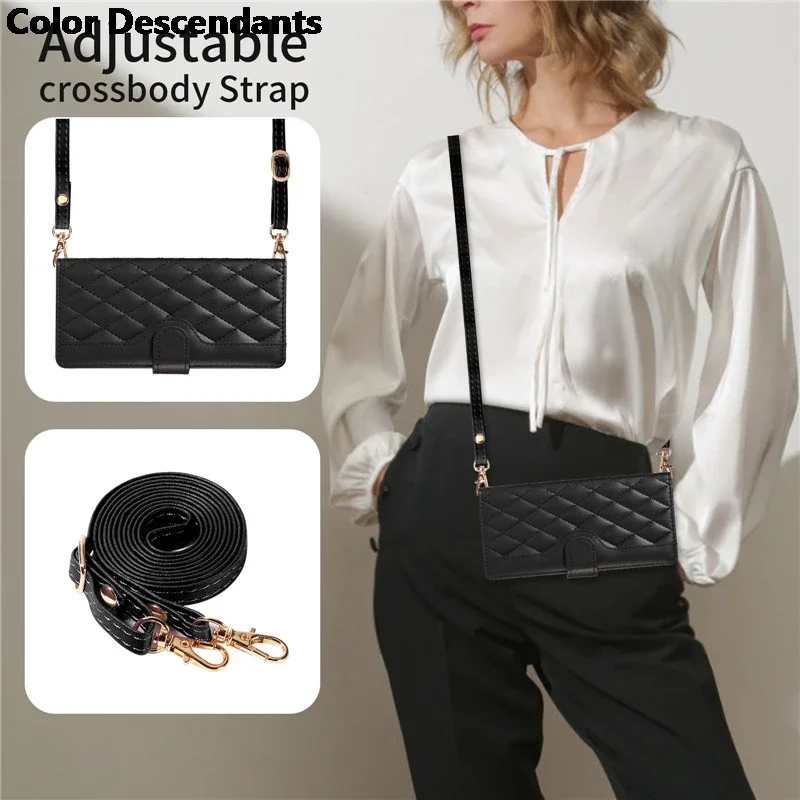 NewLuxury Rhombus Wallet Case For SamsungGalaxy A73 5G A53 A33 A23 A13 A03Leather Crossbody Lanyard 3 Card Slot Flip Cover Funda