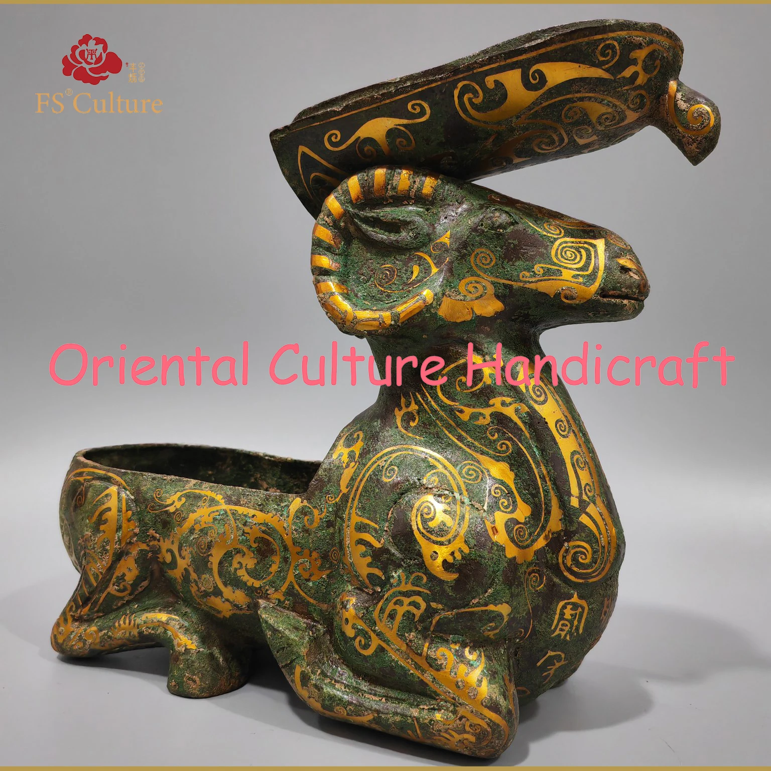 

Imitation Chinese Han Dynasty Bronzes, Sheep-Shaped Light Fittings, Exquisite Handicrafts, Home Furnishings, Collectibles