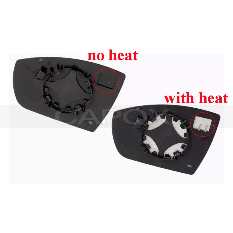 CAPQX For Ford Escape Kuga 2013-2019 Rearview Mirror Lens Glass With BSD Side Mirror Reflector Lens Heated Blind-spot Assist