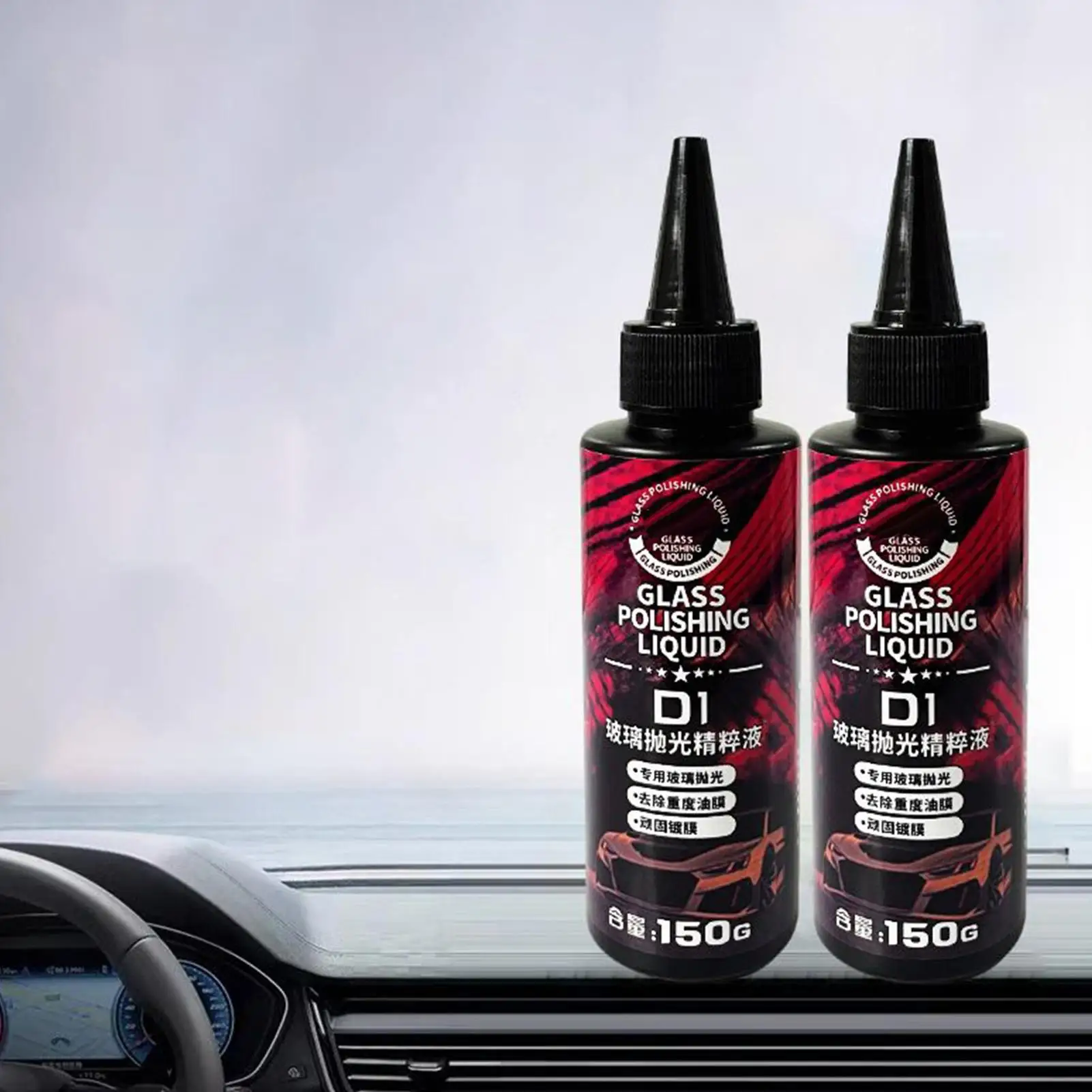 Auto Glass Degreaser 150g Powerful Glass Degreaser for Car Window Cleaning Liquid Automotive Scratch Remover Water Stain Remover view 3