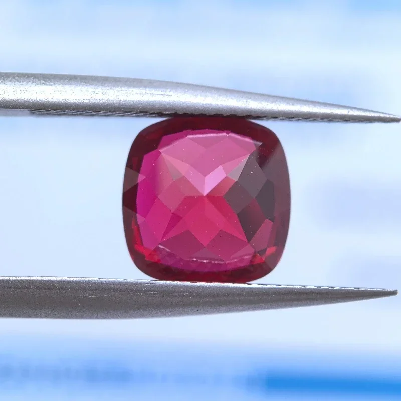 مختبر نمت روبي وسادة قطع حمامة الدم الأحمر اللون عالية الجودة سحر صنع المجوهرات المواد الرئيسية تحديد شهادة AGL