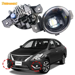 2 Pieces 30W LED Fog Light Accessories For Nissan Versa Sedan (N17) 2012-2019 Car Front Fog Daytime Running Lamp DRL H11 12V