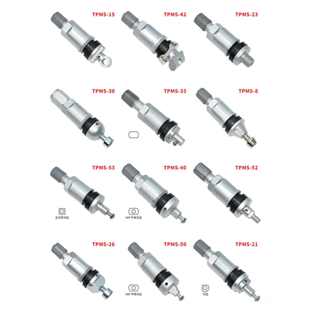 4 szt. Aluminiowe zaworki TPMS do opon, zestaw naprawczy czujników systemu monitorowania ciśnienia w oponach, do Geely Chevy