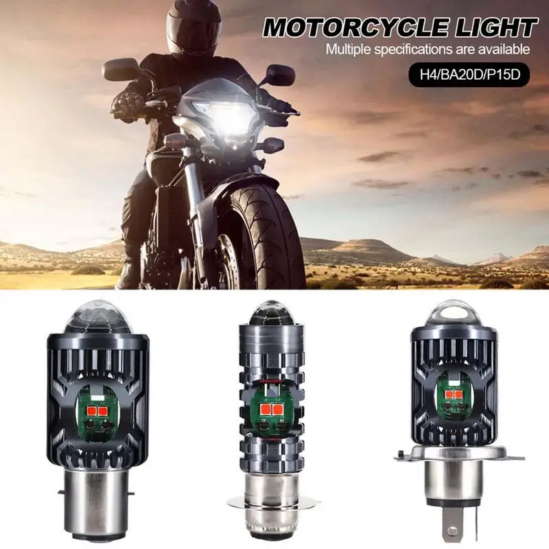 Led Headlights 5000LB H4 Led Motorcycle Daytime Running Light Custom Chips High Bright Conversion Kit H4/BA20D/P15D LED Bulb