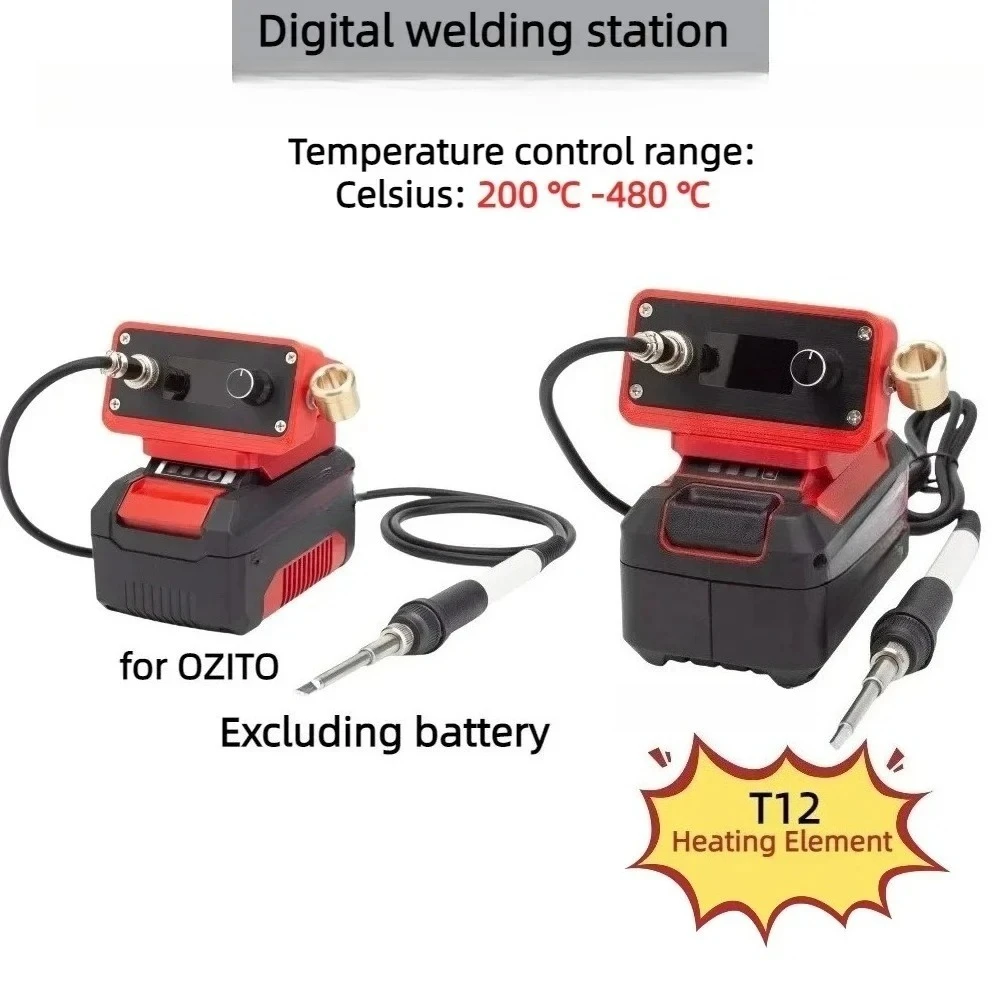 Tragbare intelligente digitale Lötkolben-Schweißstation für Einhell Power X Change/OZITO 18 V