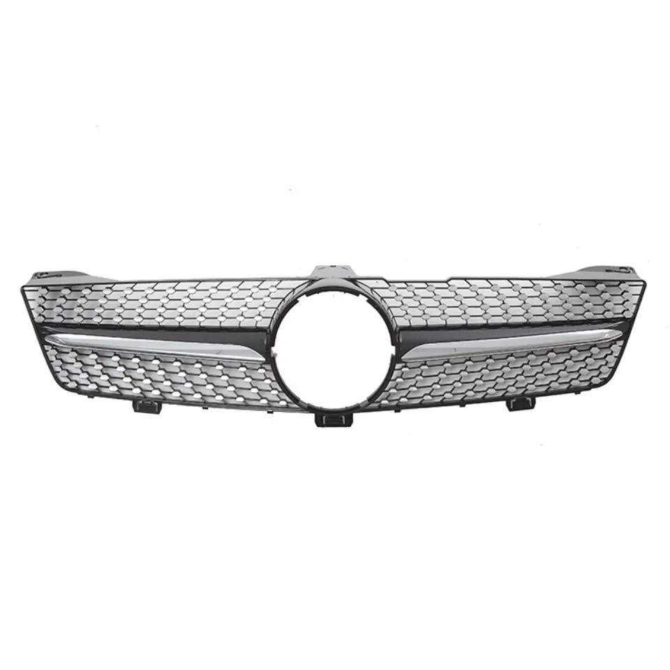 XVIP Chrom-Silber-Diamant-Stil Stoßstangengrill für Mercedes Benz CLS-Klasse W219 CLS350 CLS500 05–08 obere GTR-Stilgitter – Detail 7
