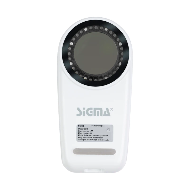 SIGMA Mini dermatoscopio Cross luz polarizada Dermoscopy SD2