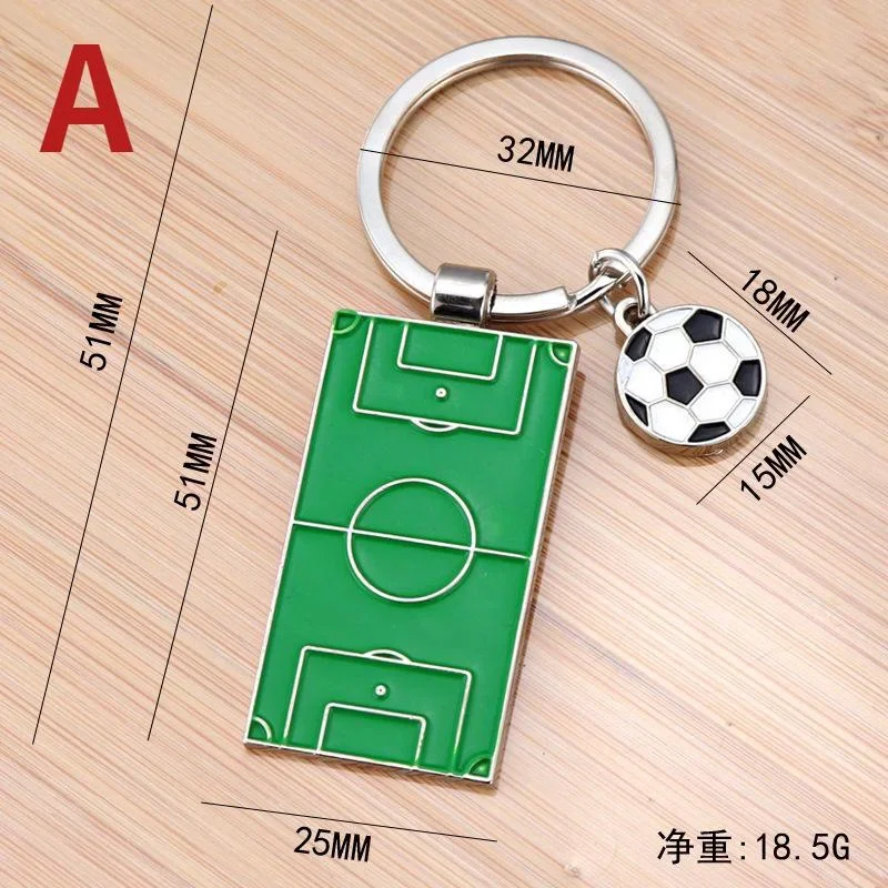 メンズサッカーキーホルダー,サッカーボールフィールド,スポーツ用品,オーナメント,ジュエリー,ファン,クラブギフト