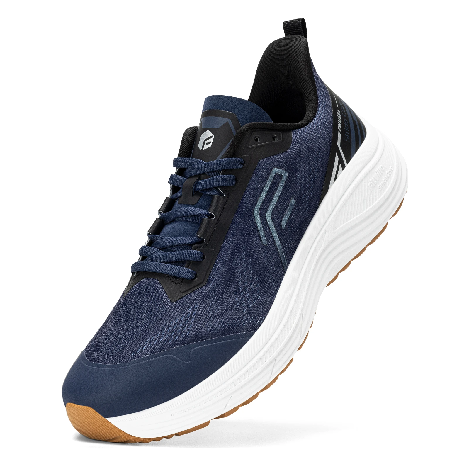 FitVille Men's Soft Running Shoes, Wide‑Width Athletic Walking Trainers, Lightweight Comfortable Sport Sneakers for Swollen Feet & Foot Pain Relief