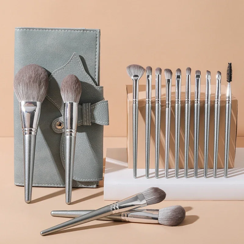 14-delige make-upborstels Zachte set Gezicht Ogen Make-upborstel Oogschaduwborstel Wenkbrauw Hoogtepunt Lippenborstel Multifunctionele beginners