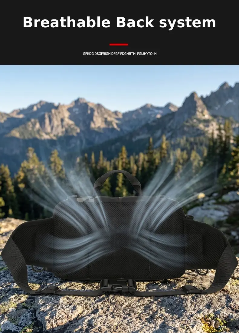 Multifunktionale Hüfttasche Taktische Camping-, Wander-, Kletter-, Brust-, Hüft- und Umhängetasche Angelzubehör-Köder-Aufbewahrungsrucksack – Detail 11