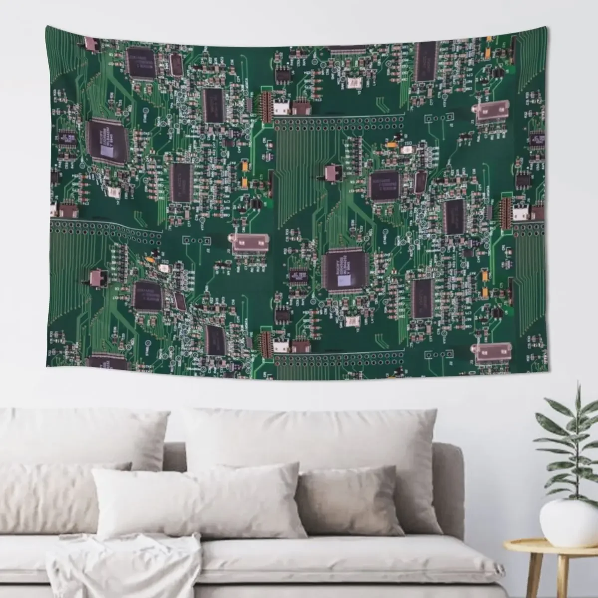 

Green technology wonderful electronic board Tapestry Wall Deco Room Decorator Tapestry