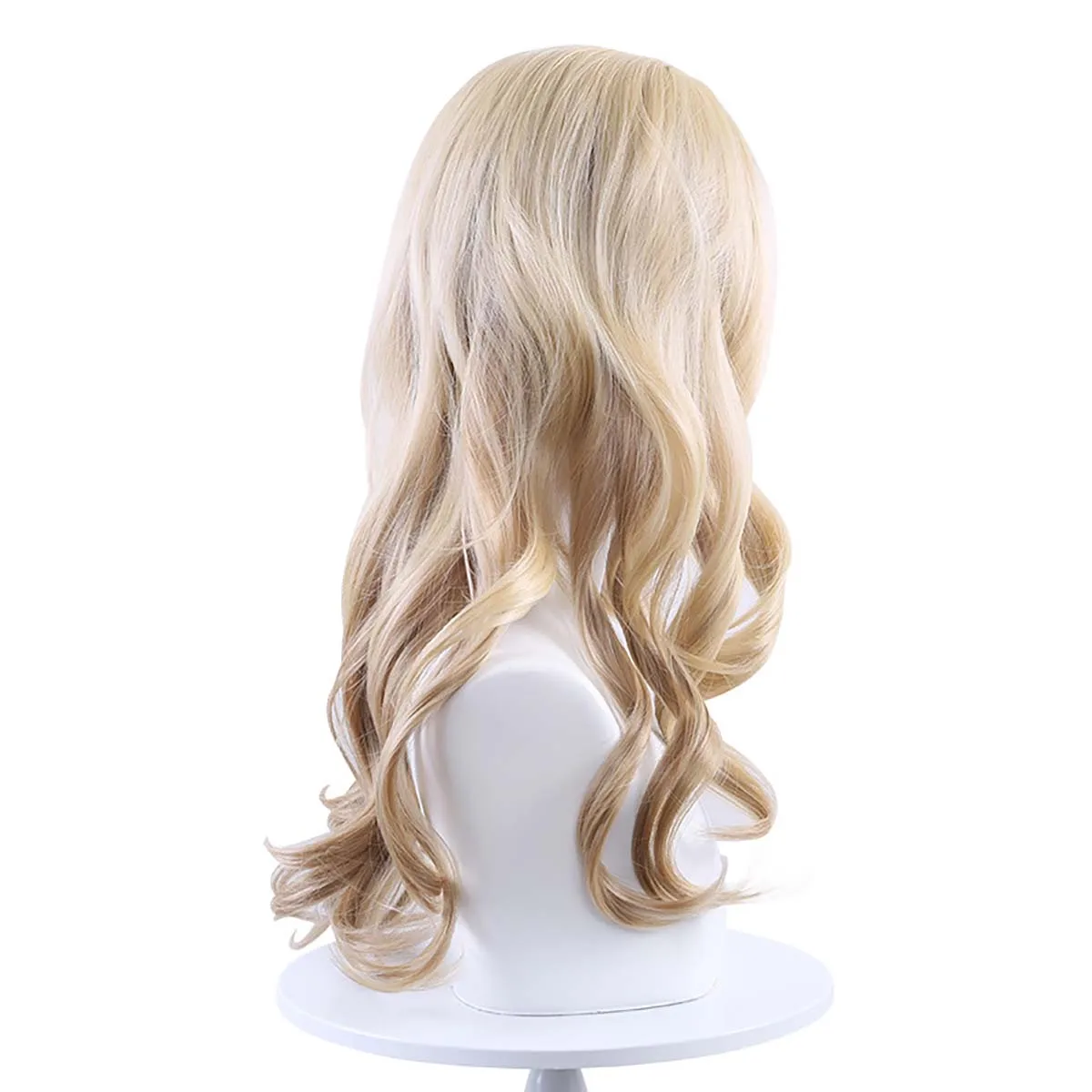 Frauen Anime Lycoris Recoil Kurumi Cosplay lange blonde lockige hitzebeständige Haarperücke